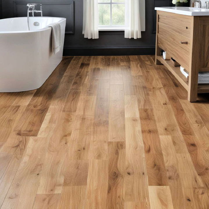 engineered wood bathroom floor
