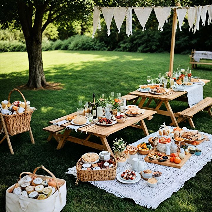 enjoyable outdoor picnic gathering