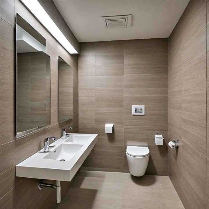 ensure excellent ventilation office bathroom