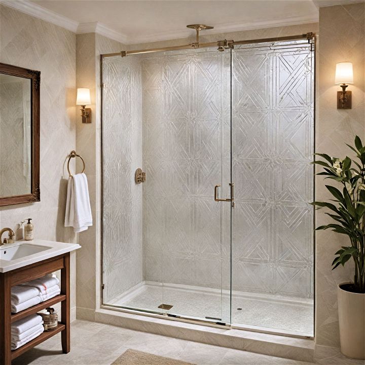 etched glass panels to elevate your bathroom