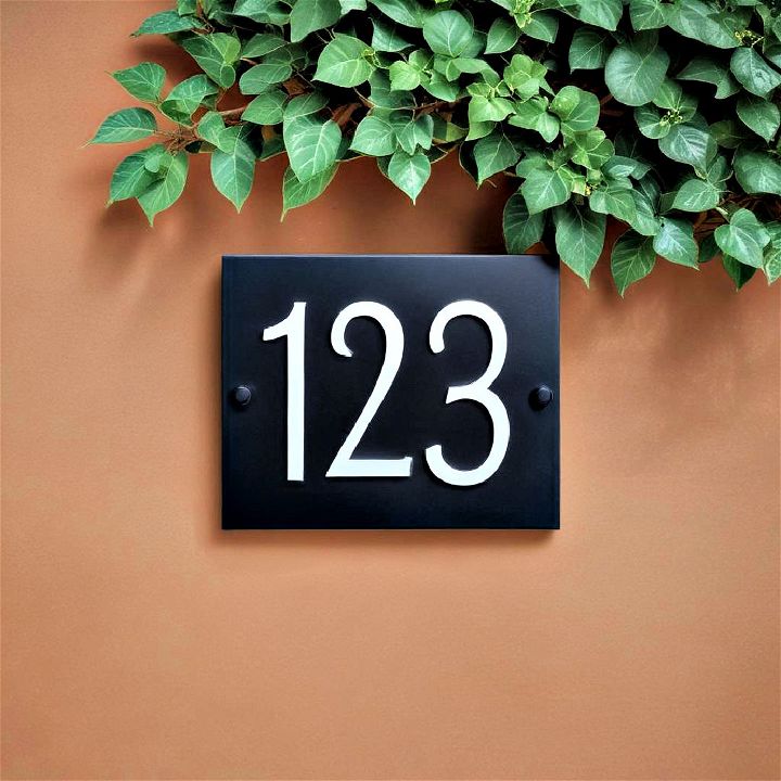 eye catching house number