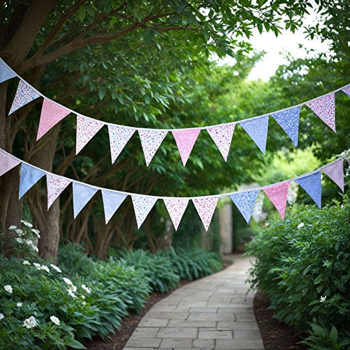 fabric bunting for spring gathering