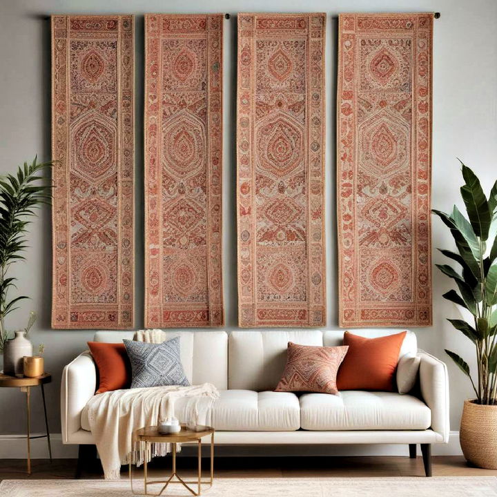 fabric wall panel for boho wall decor