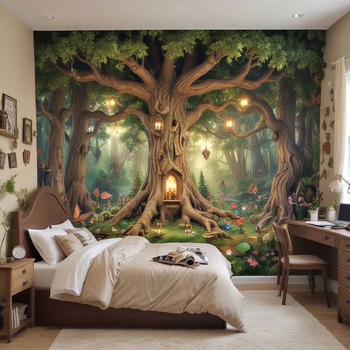 fairy tale forest for gaming bedroom