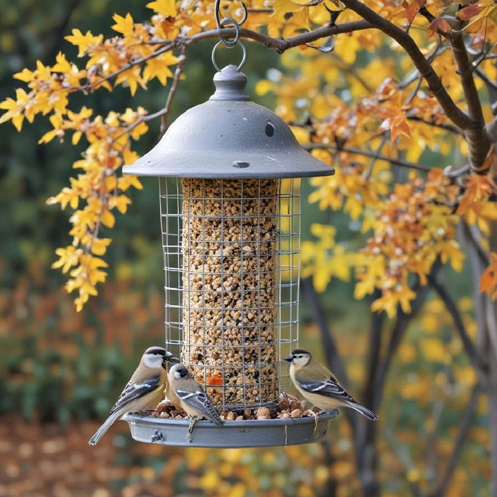fall garden bird feeder
