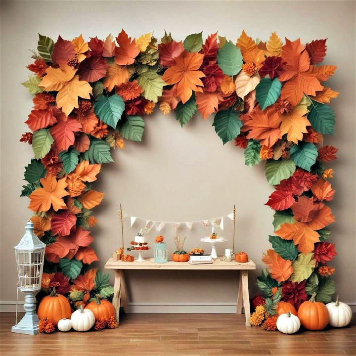 fall leaf photo booth props