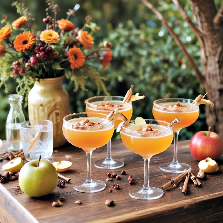 fall themed wedding cocktails
