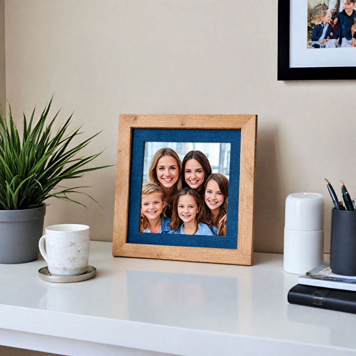 family photos for cubicle decor