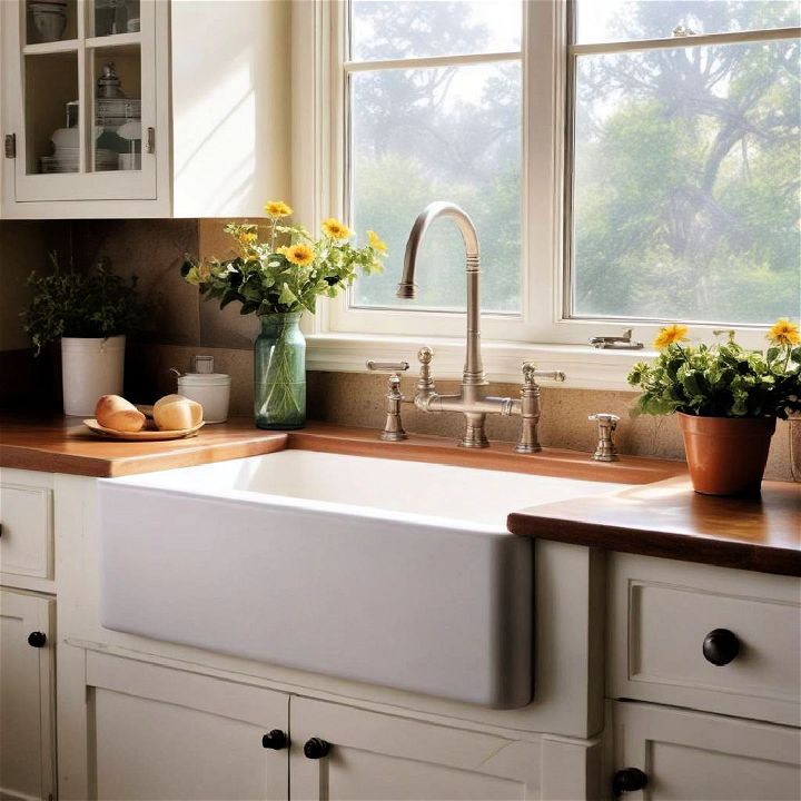 farmhouse sink for washing larger items