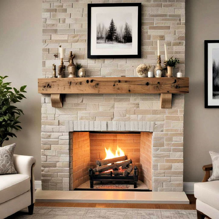 faux fireplace mantel