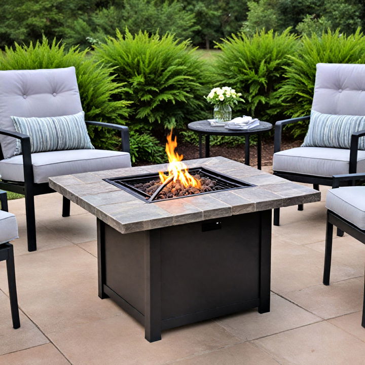 fire pit table to enjoy cooler evenings