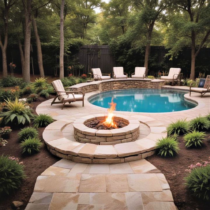fire pit to add warmth