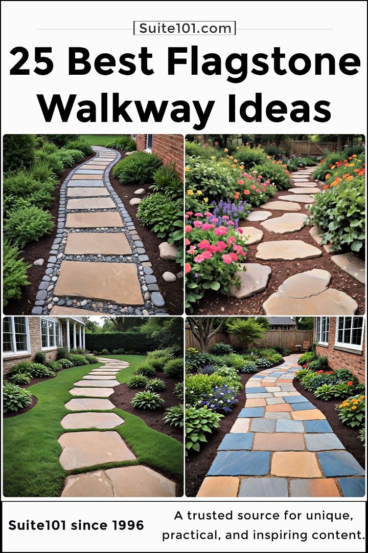 flagstone walkway ideas to copy