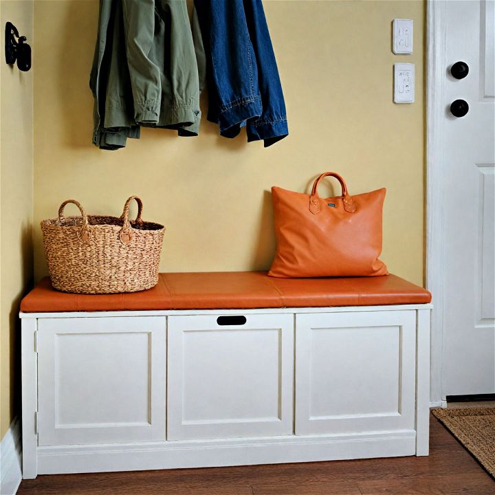 flip top bench to hide storage