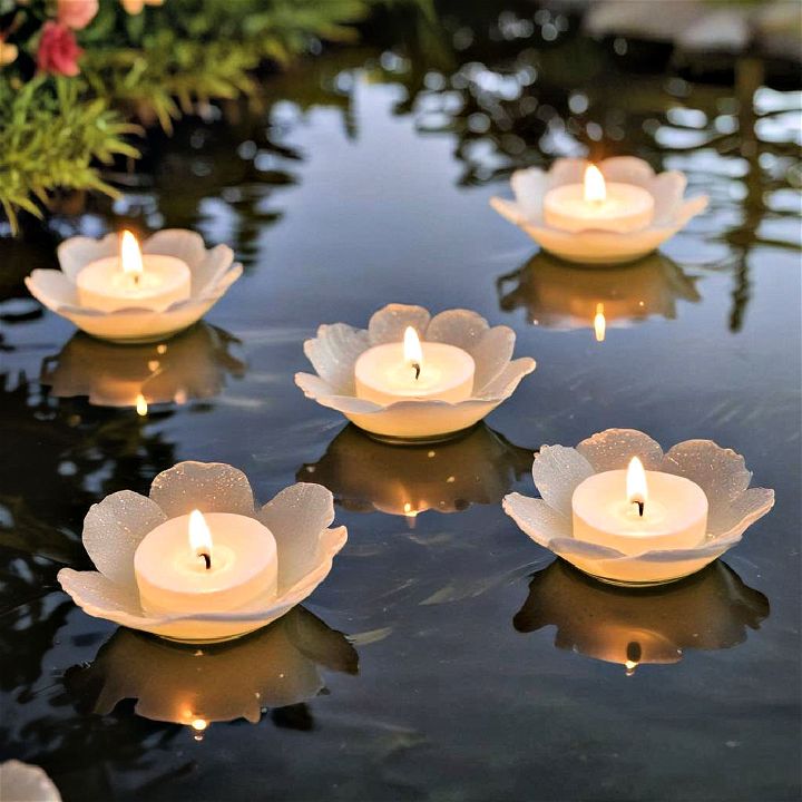 floating candles soothing display