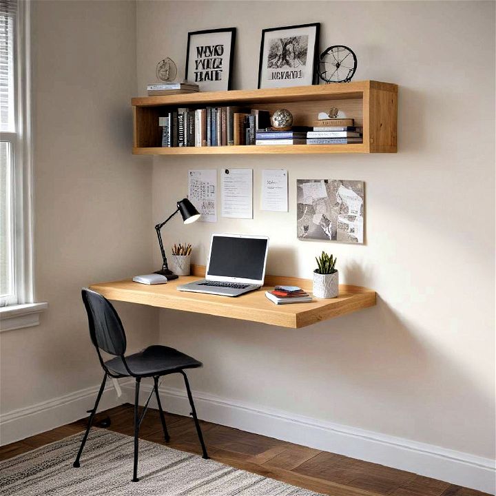floating desk for the small dorm