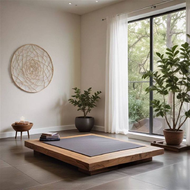 floating platform for meditation room