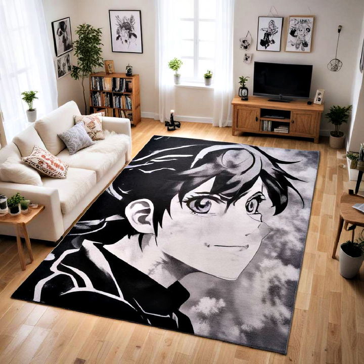 floor decor anime themed rug