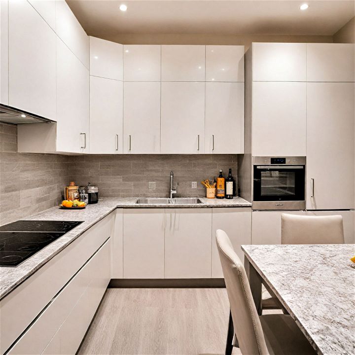 floor to ceiling white kitchen cabinets