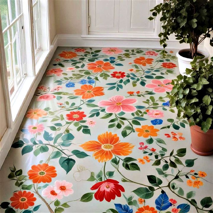 floral motifs floor
