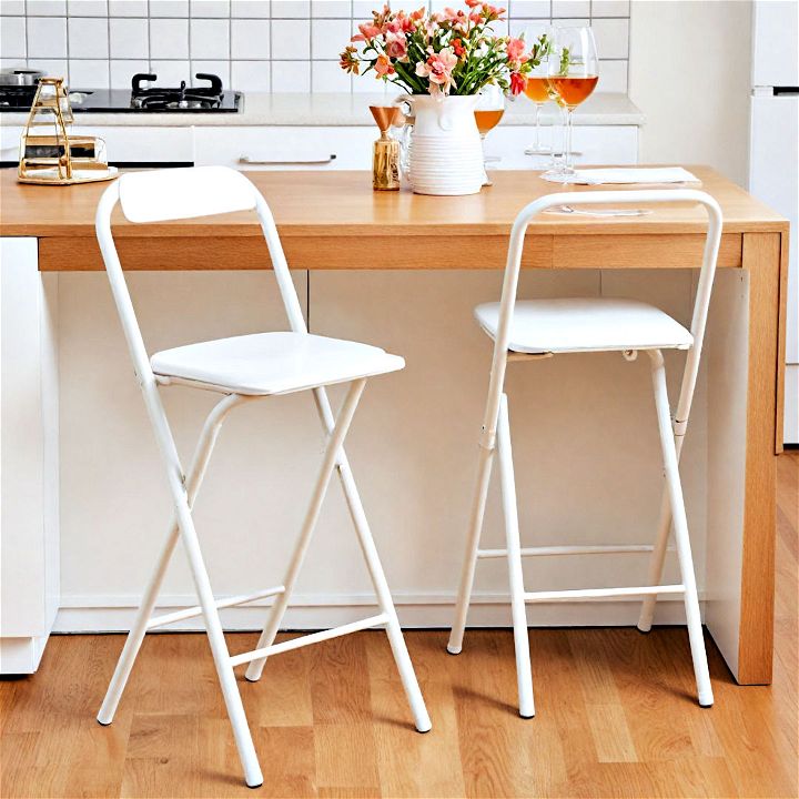 foldable furniture for small white kitchen