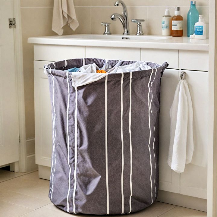 foldable hamper to free laundry clutter