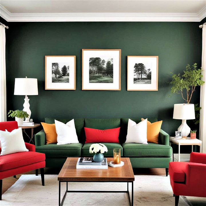 forest green color to create cozy retreat