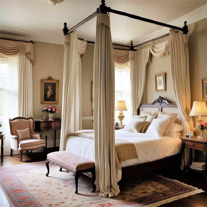 four poster bed to make a bold statement