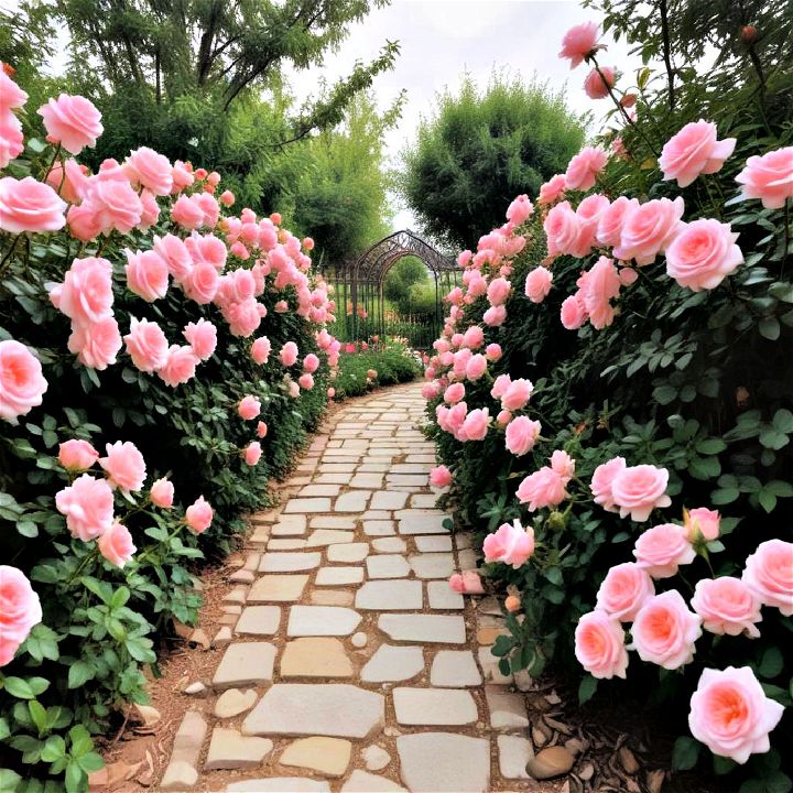 fragrant roses walkway
