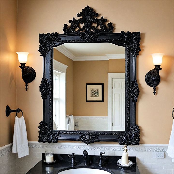 frame your mirror in gothic style