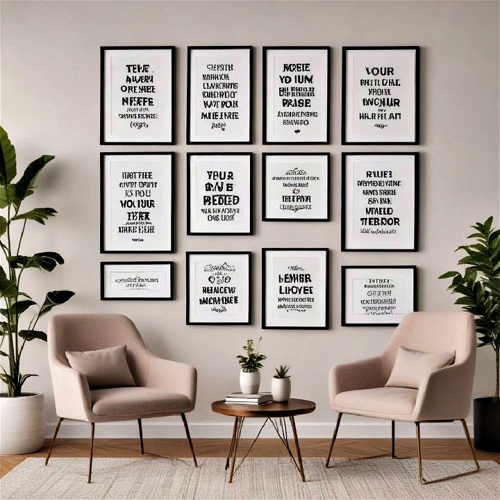 framed inspirational quotes for office wall