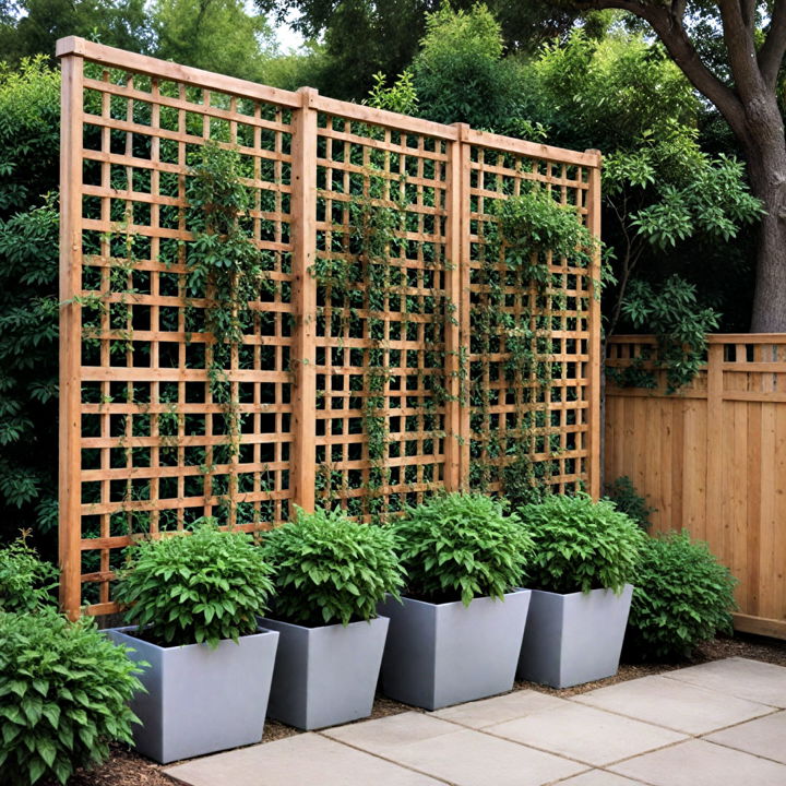 freestanding trellis for rented space