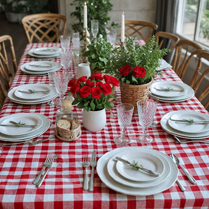 french bistro chic table setting