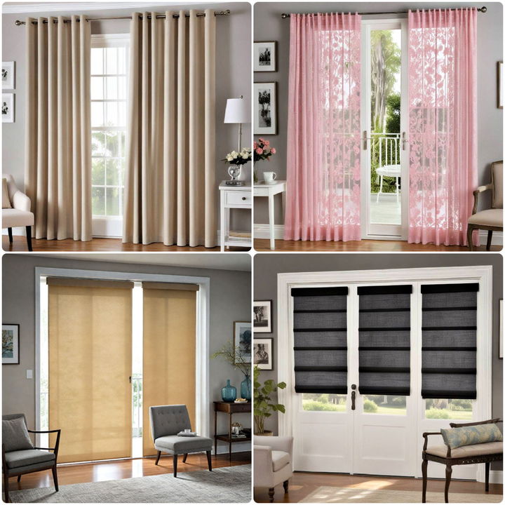 french door curtain ideas