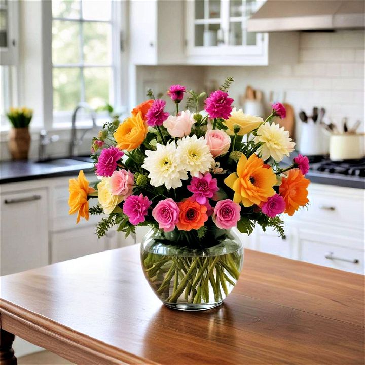fresh floral arrangements vase