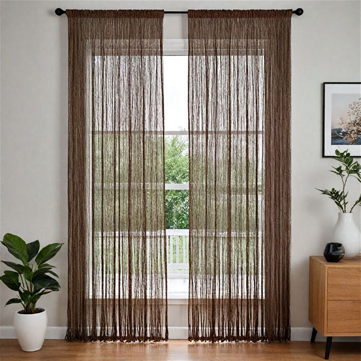 fringe curtains for living room