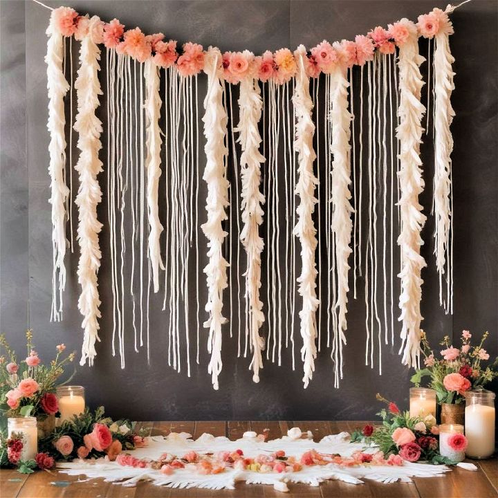 fringe garland for wedding decor