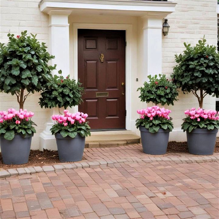 front door cyclamen plants