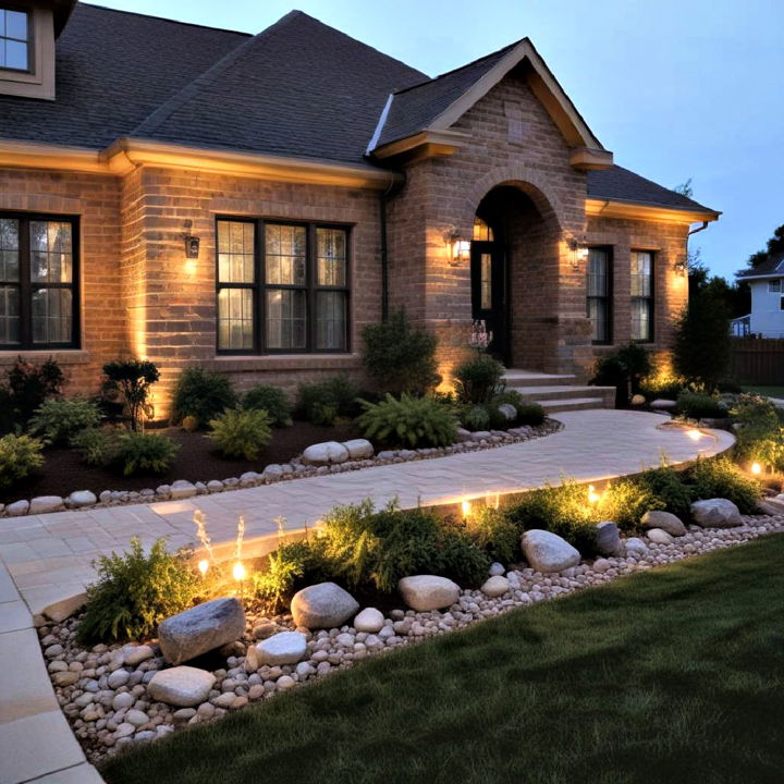 front of house landscape lighting