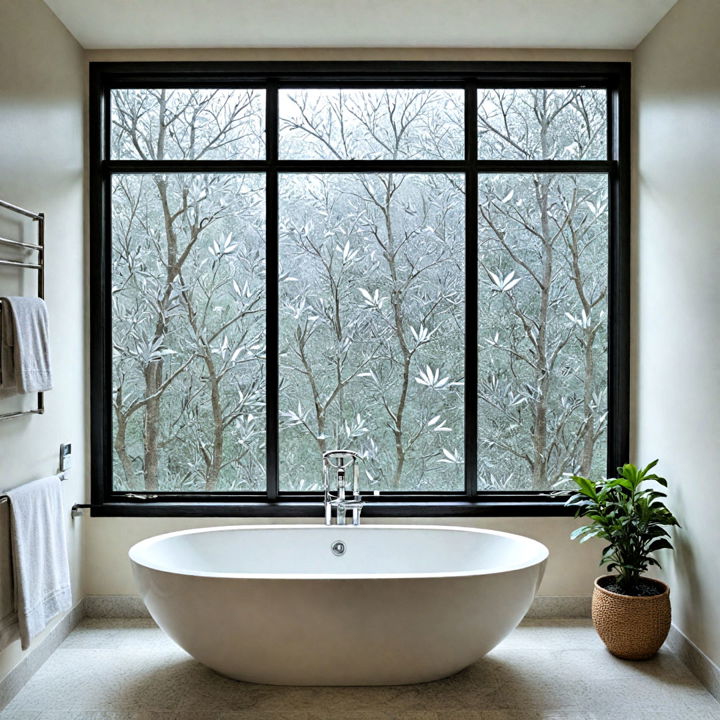 frosted glass for bathroom window