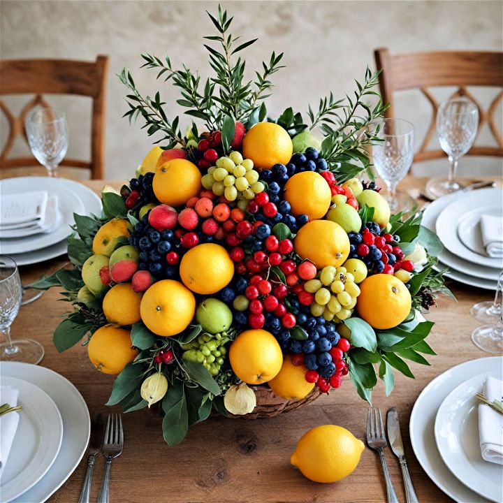fruit and vegetables for spring and summer wedding