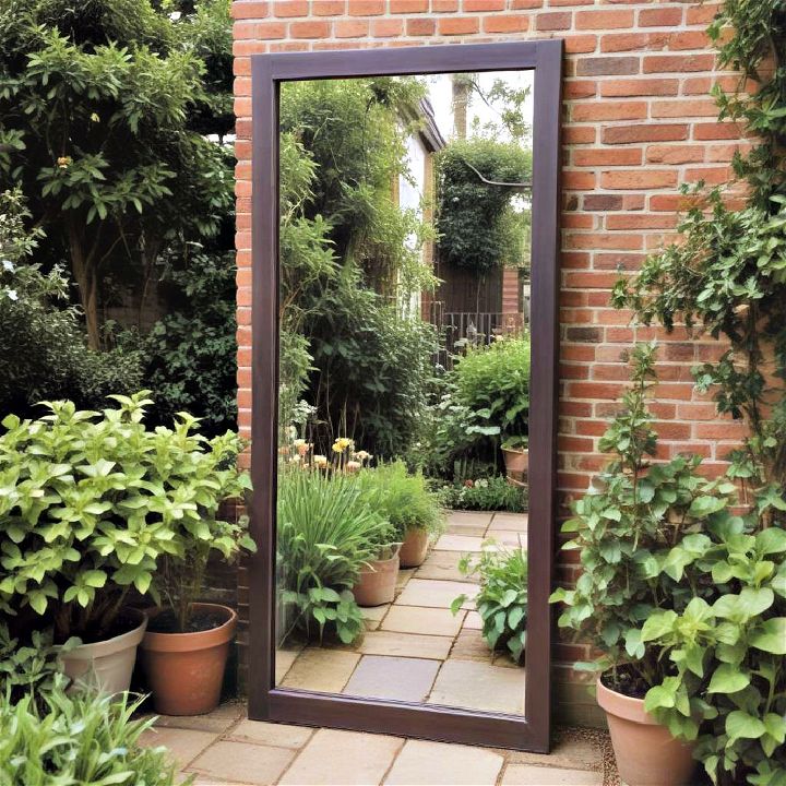 full length garden mirror for garden