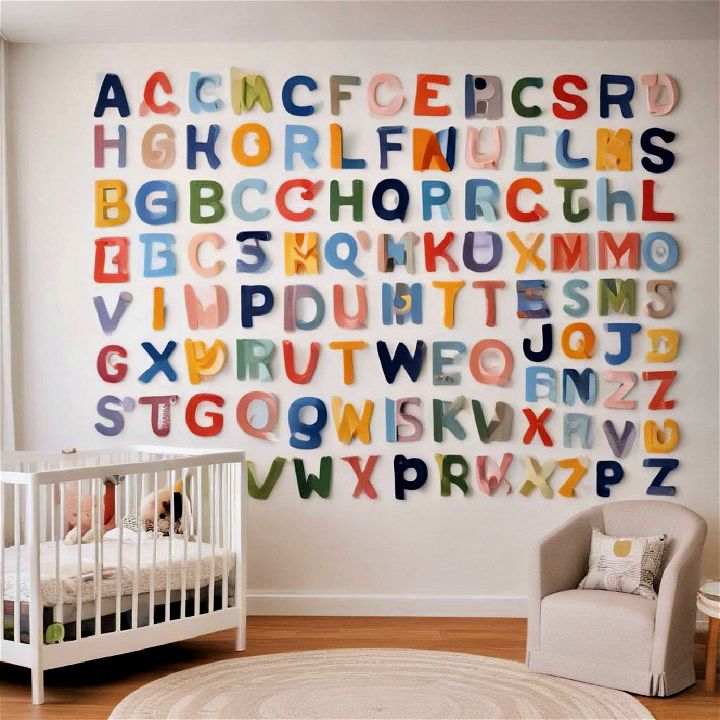 fun and educational accent for the nursery