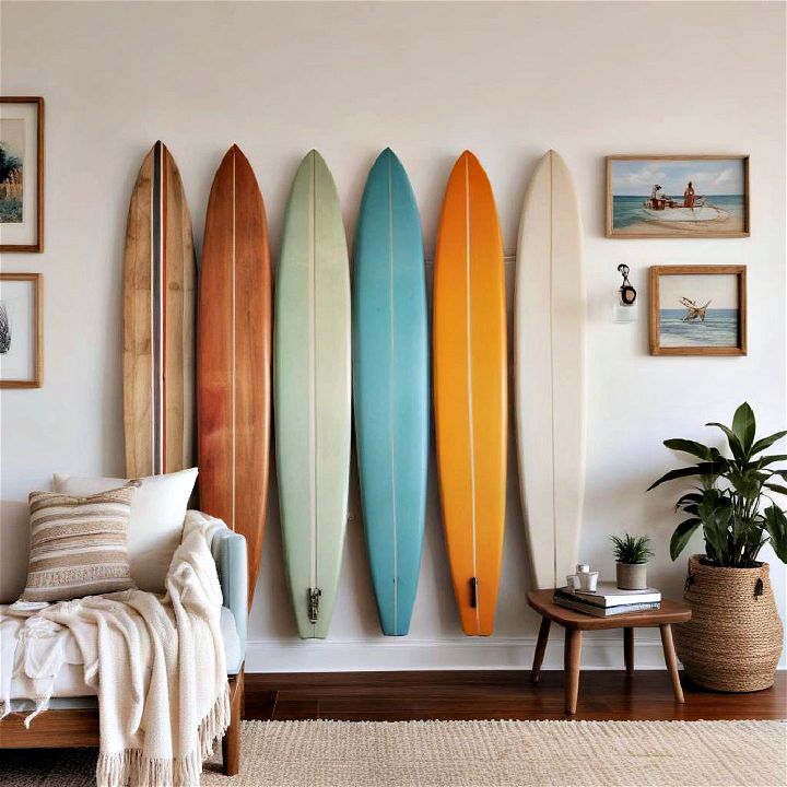 fun surfboard beach house decor