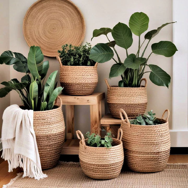 functional and decorative woven baskets