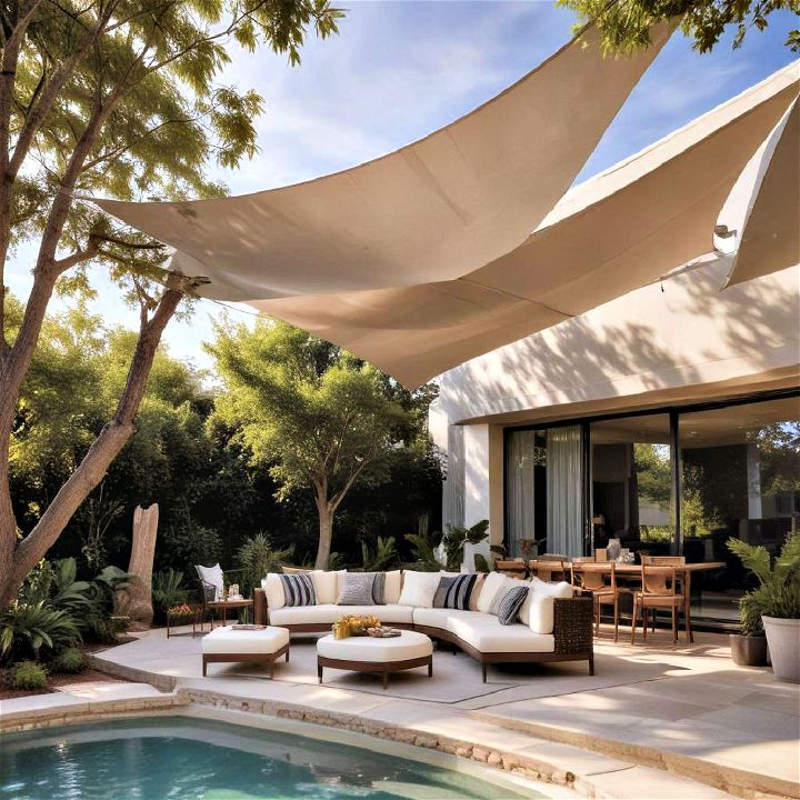 functional and modern shade sails