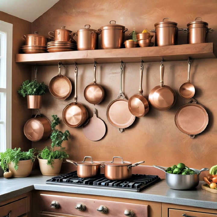 functional and ornamental copper cookware