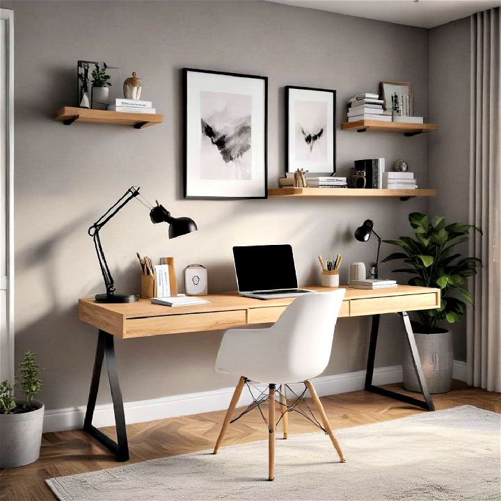 functional and stylish workspace