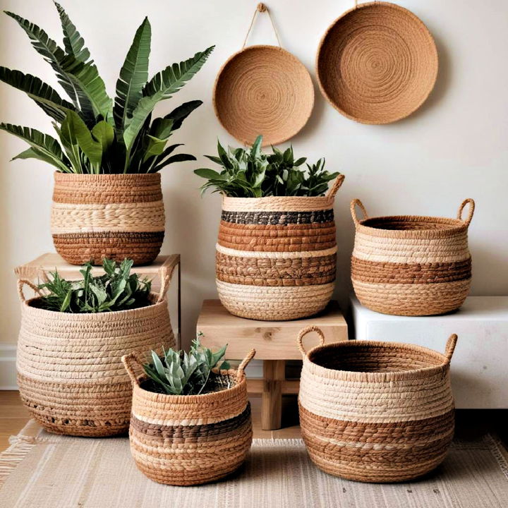 functional and stylish woven baskets
