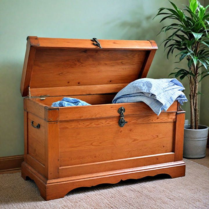 functional cedar chest for comforter